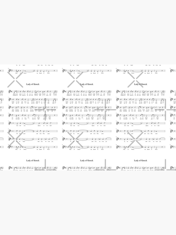 "Our Lady of Knock Sheet Music Mug" Mug by litmusician Redbubble