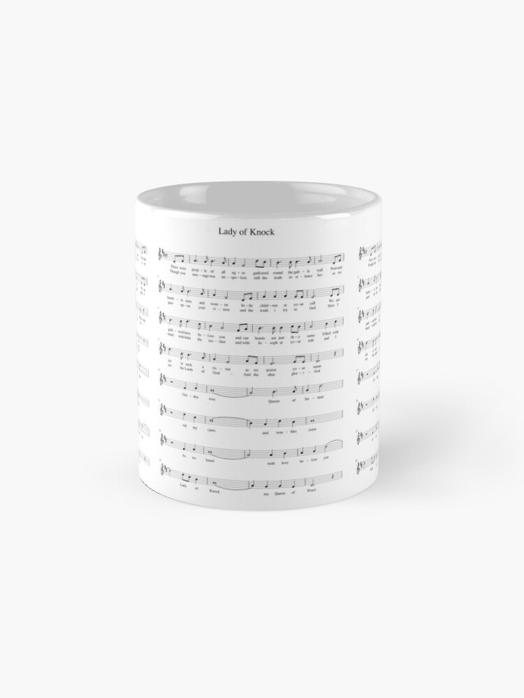 "Our Lady of Knock Sheet Music Mug" Mug by litmusician Redbubble