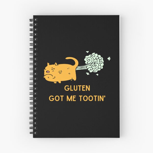 Item preview, Gluten Got Me Tootin' Cat designed and sold by GoodMoodFood.