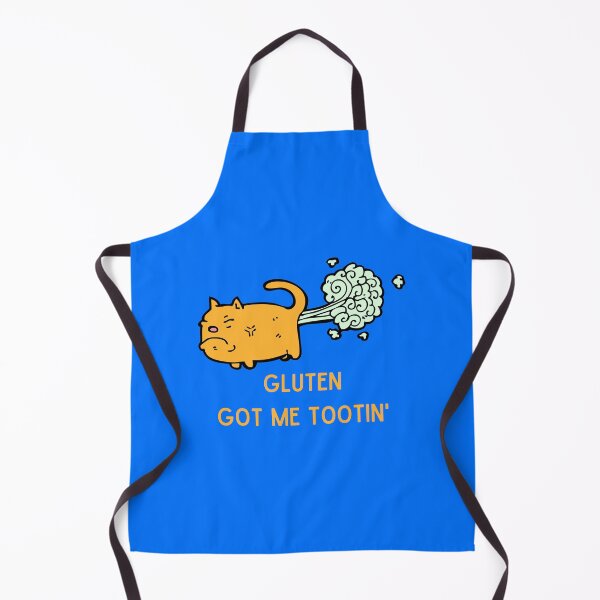 Item preview, Gluten Got Me Tootin' Cat designed and sold by GoodMoodFood.
