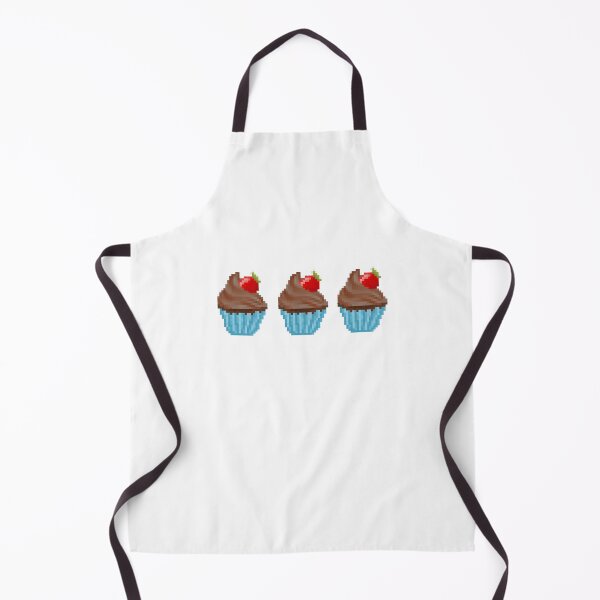 Item preview, Retro Pixel Chocolate Strawberry Frosted Cupcakes designed and sold by 8BitTrip.