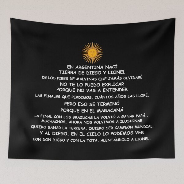 Item preview, Argentina fans’ song -  Argentina Mundial de Qatar 2022 Argentina World cup 2022  Muchachos, ahora nos volvimos a ilusionar designed and sold by TRUE-FANS.