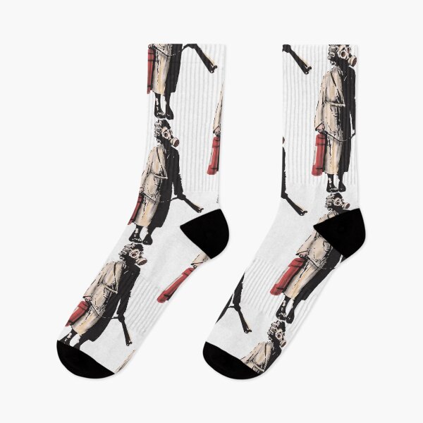 Item preview, Banksy graffiti - Women with fire extinguisher designed and sold by portokalis.