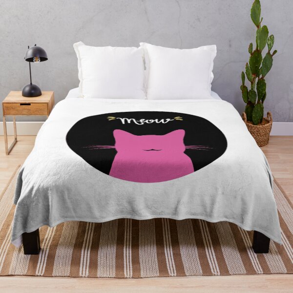 Item preview, Black Cat Transparant Pink, Pink Kitten Meowing designed and sold by adembulut.