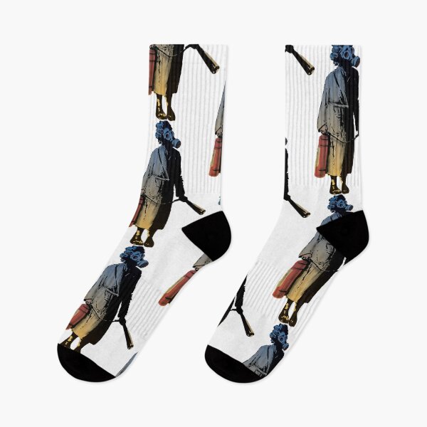 Item preview, Banksy graffiti - Women with fire extinguisher designed and sold by portokalis.