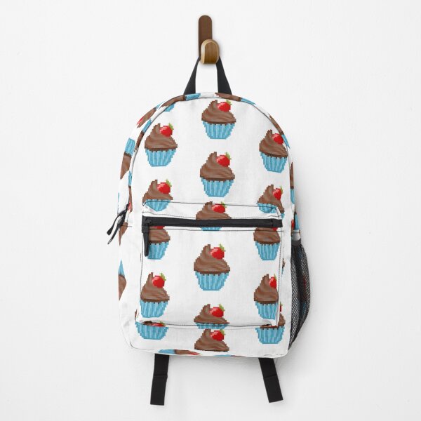 Item preview, Retro Pixel Chocolate Strawberry Frosted Cupcakes designed and sold by 8BitTrip.