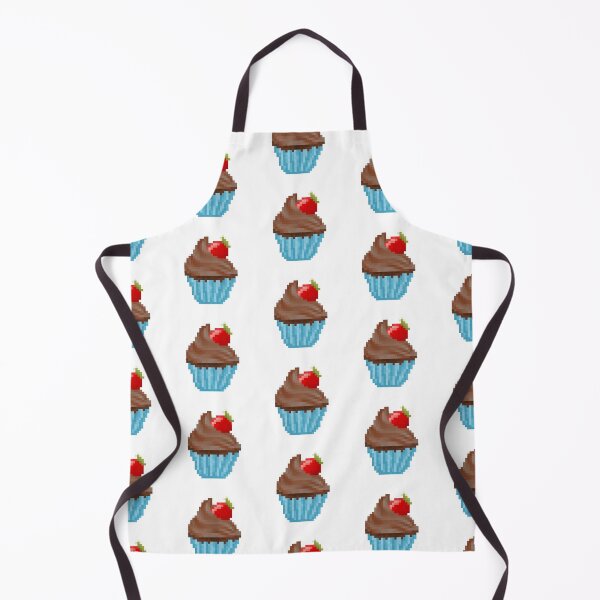 Item preview, Retro Pixel Chocolate Strawberry Frosted Cupcakes designed and sold by 8BitTrip.
