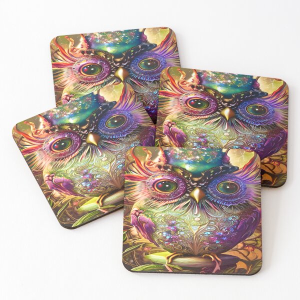 Item preview, colorful owl designed and sold by moonspirits.