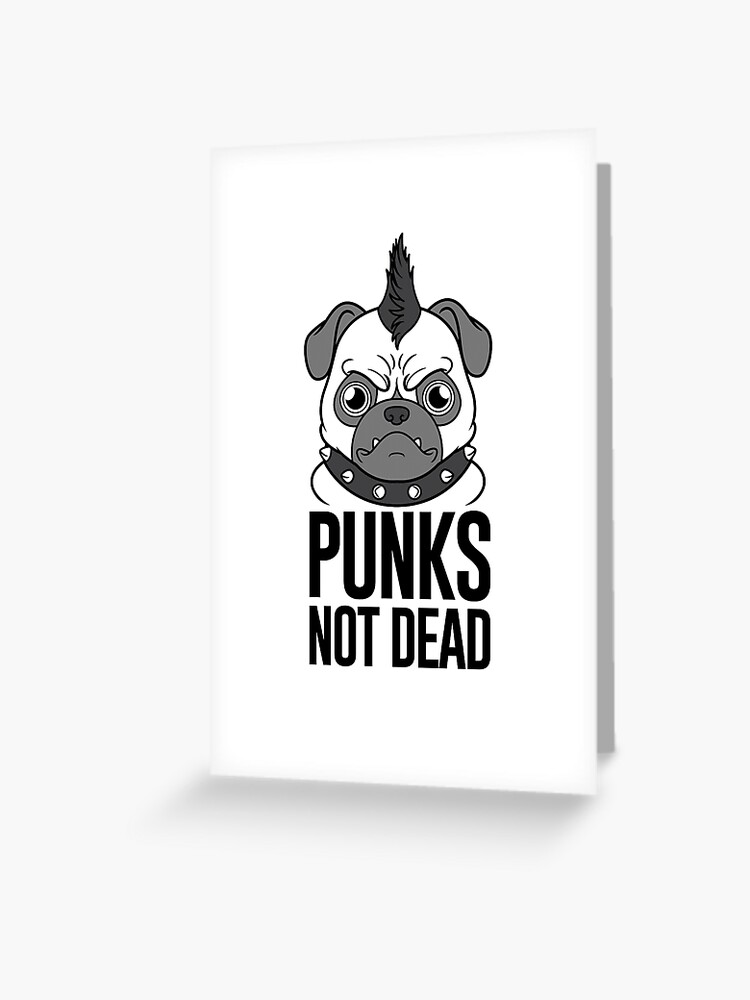 Pugs Rock - Retro 80s pug in sunglasses | Greeting Card