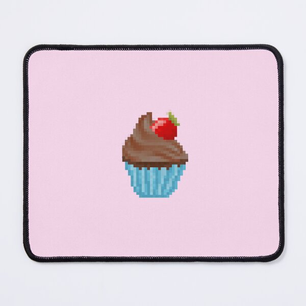 Item preview, Retro Pixel Chocolate Strawberry Frosted Cupcakes designed and sold by 8BitTrip.