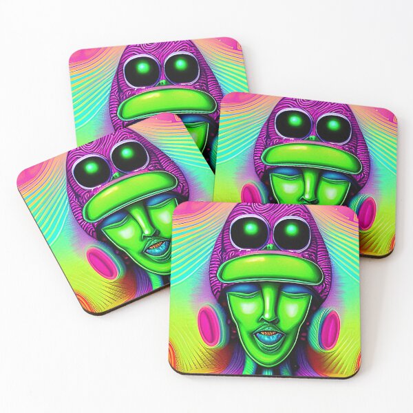Item preview, Funny alien art. Colorful surreal alien designed and sold by Neo-Expression.
