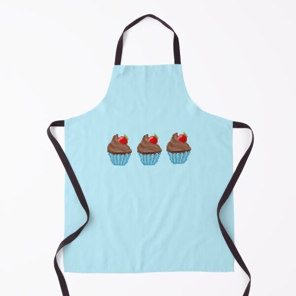 Item preview, Retro Pixel Chocolate Strawberry Frosted Cupcakes designed and sold by 8BitTrip.