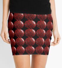 Pretty Little Ladybug Dot Artwork Mini Skirt