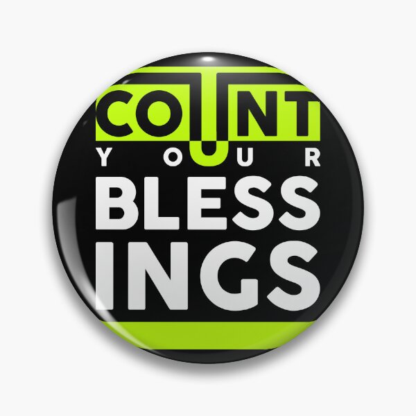 Item preview, Count Your Blessings Positive Words Quotes designed and sold by halleinstyle.