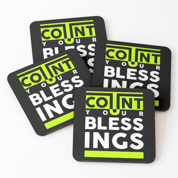 Item preview, Count Your Blessings Positive Words Quotes designed and sold by halleinstyle.