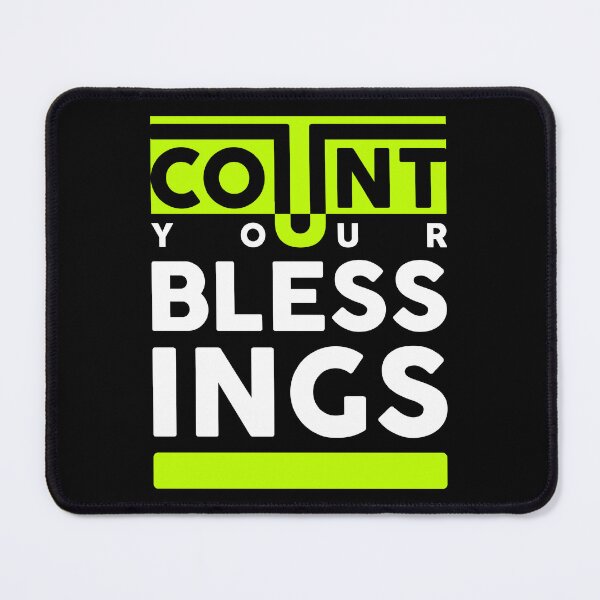 Item preview, Count Your Blessings Positive Words Quotes designed and sold by halleinstyle.
