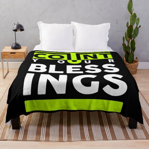 Item preview, Count Your Blessings Positive Words Quotes designed and sold by halleinstyle.