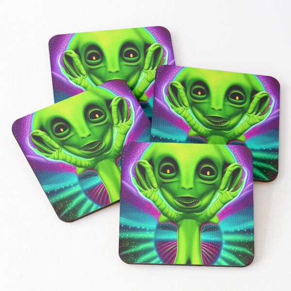Item preview, Funny alien art. Colorful surreal alien designed and sold by Neo-Expression.