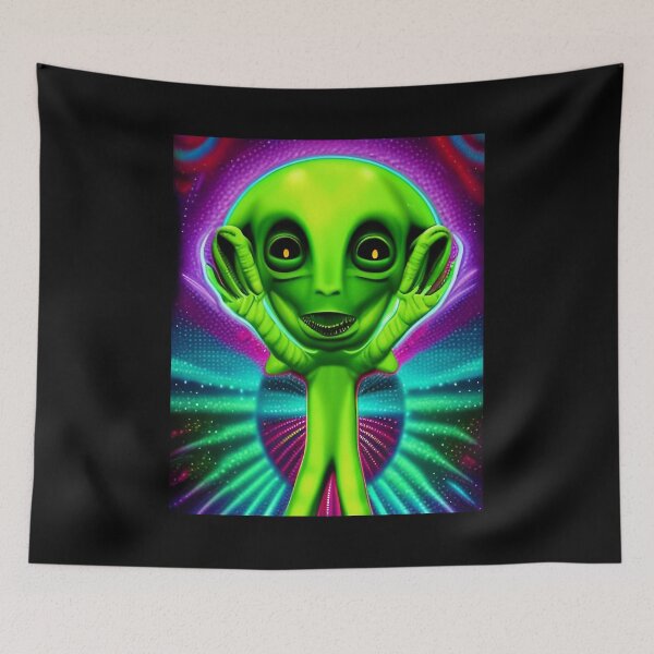 Item preview, Funny alien art. Colorful surreal alien designed and sold by Neo-Expression.