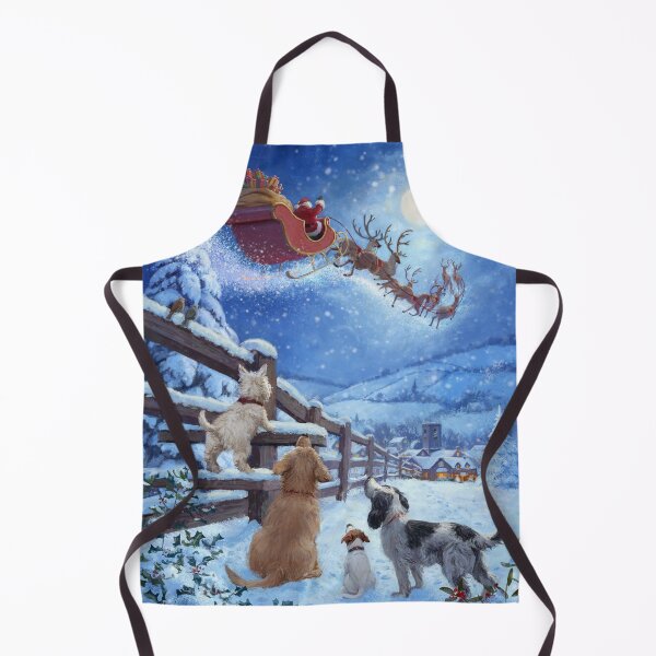 Item preview, Dogs watching Santa fly overhead designed and sold by Daniel Rodgers.