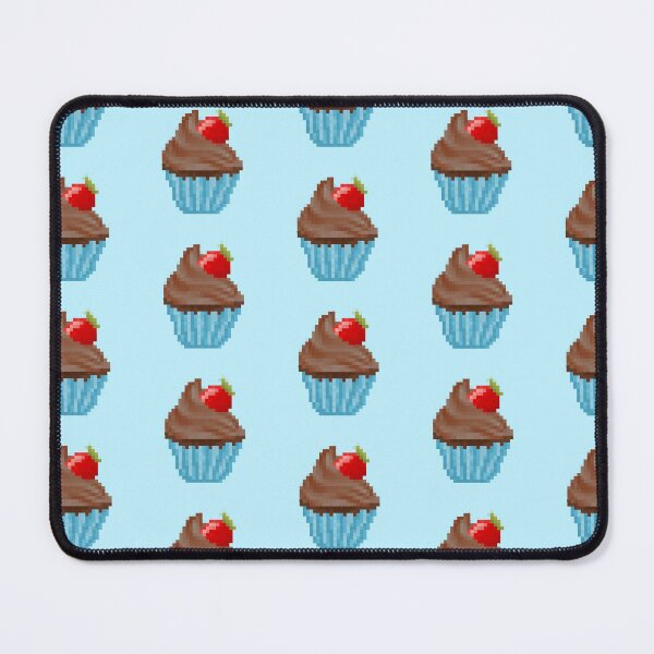 Item preview, Retro Pixel Chocolate Strawberry Frosted Cupcakes designed and sold by 8BitTrip.