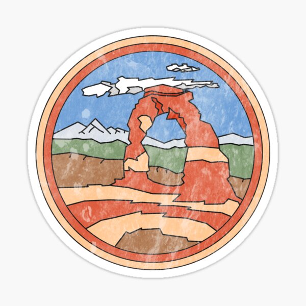 Delicate Arch Design Sticker