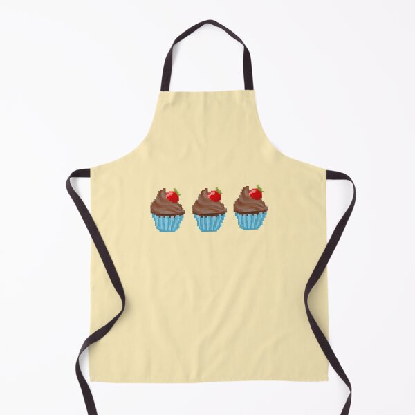 Item preview, Retro Pixel Chocolate Strawberry Frosted Cupcakes designed and sold by 8BitTrip.