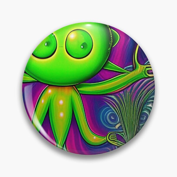 Item preview, Funny alien art. Colorful surreal alien designed and sold by Neo-Expression.