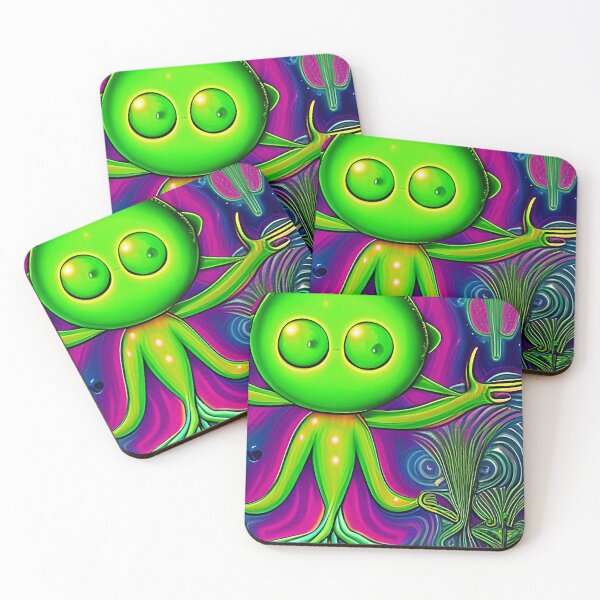 Item preview, Funny alien art. Colorful surreal alien designed and sold by Neo-Expression.