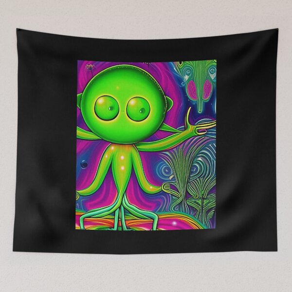 Item preview, Funny alien art. Colorful surreal alien designed and sold by Neo-Expression.