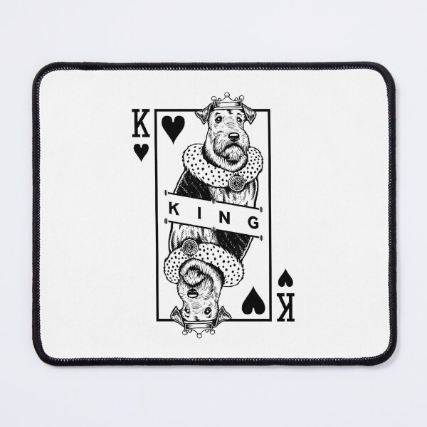 Item preview, Airedale Terrier King Of Hearts Funny Dog Lover Pop Art designed and sold by GrandeDuc.