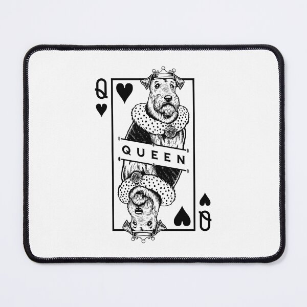 Item preview, Airedale Terrier Queen Of Hearts Funny Dog Lover Pop Art designed and sold by GrandeDuc.