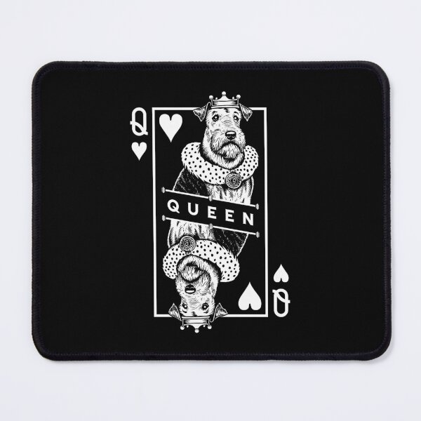 Item preview, Airedale Terrier Queen Of Hearts Funny Dog Lover Pop Art designed and sold by GrandeDuc.