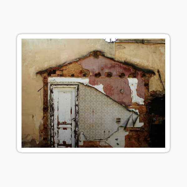 Item preview, Unidimensional House Grunge Wall Abandoned Building designed and sold by Anna Lemos.