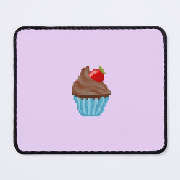 Item preview, Retro Pixel Chocolate Strawberry Frosted Cupcakes designed and sold by 8BitTrip.