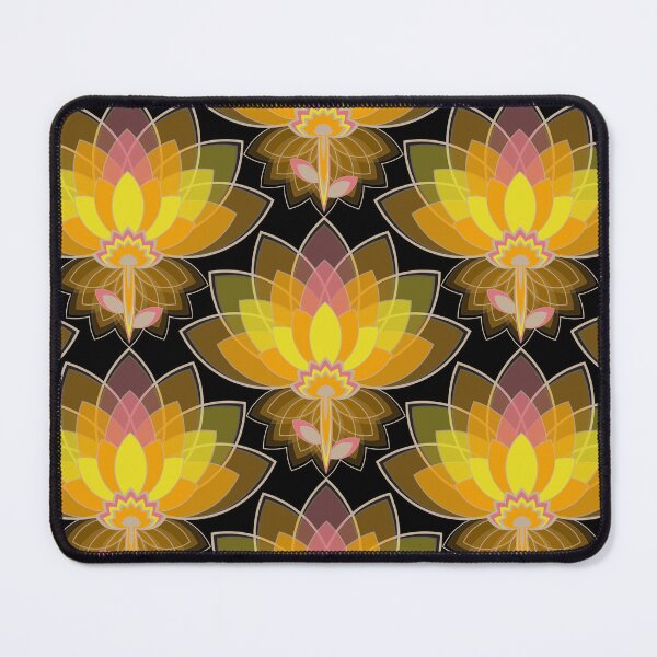 Item preview, Lotus flower on black background designed and sold by starseedgems.