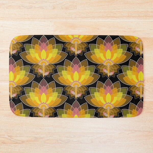 Item preview, Lotus flower on black background designed and sold by starseedgems.
