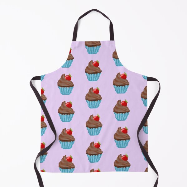Item preview, Retro Pixel Chocolate Strawberry Frosted Cupcakes designed and sold by 8BitTrip.