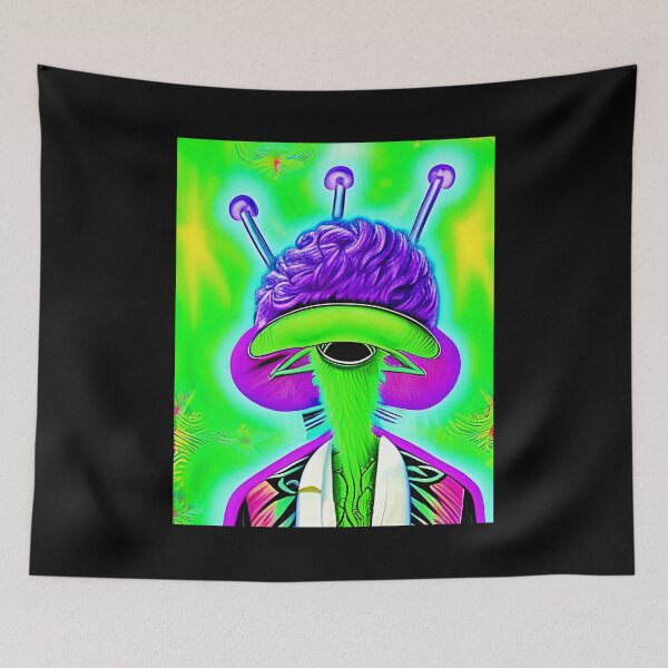 Item preview, Funny alien art. Colorful surreal alien designed and sold by Neo-Expression.