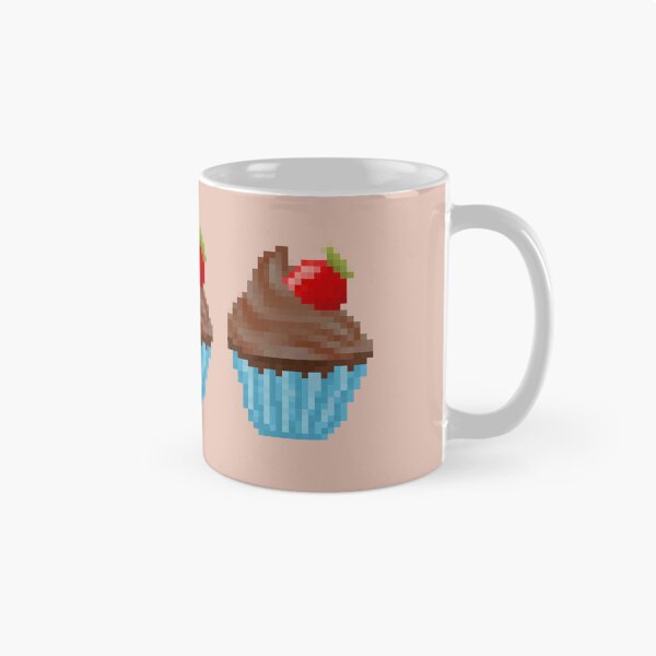 Item preview, Retro Pixel Chocolate Strawberry Frosted Cupcakes designed and sold by 8BitTrip.