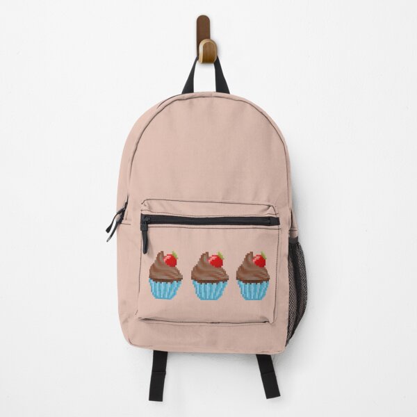 Item preview, Retro Pixel Chocolate Strawberry Frosted Cupcakes designed and sold by 8BitTrip.