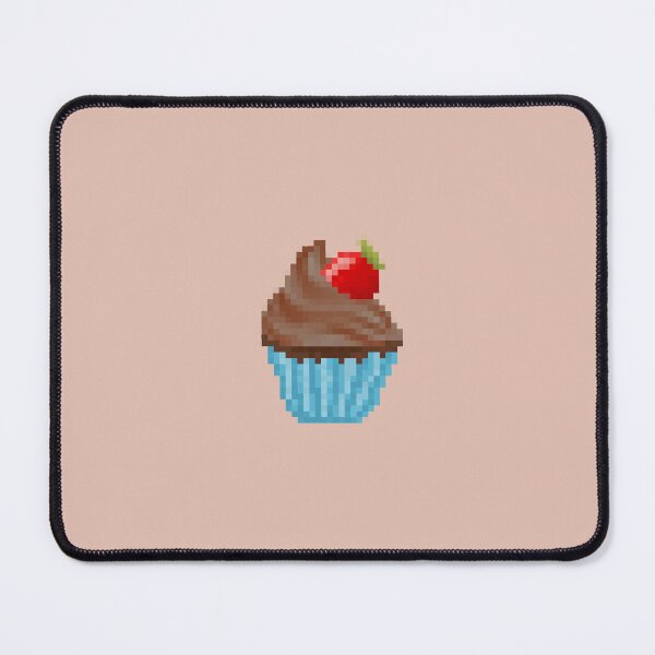 Item preview, Retro Pixel Chocolate Strawberry Frosted Cupcakes designed and sold by 8BitTrip.