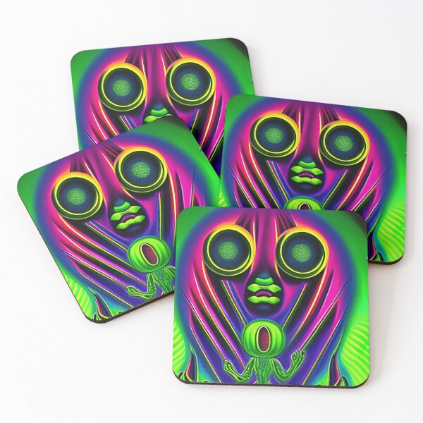 Item preview, Funny alien art. Colorful surreal alien designed and sold by Neo-Expression.
