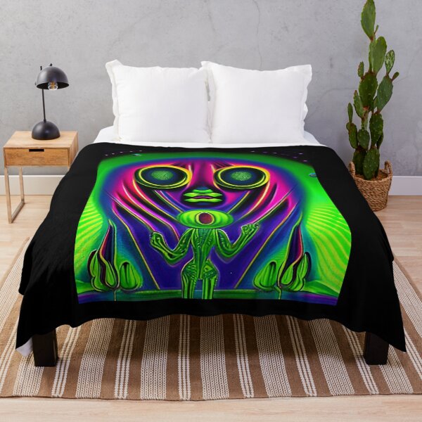 Item preview, Funny alien art. Colorful surreal alien designed and sold by Neo-Expression.