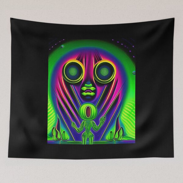 Item preview, Funny alien art. Colorful surreal alien designed and sold by Neo-Expression.