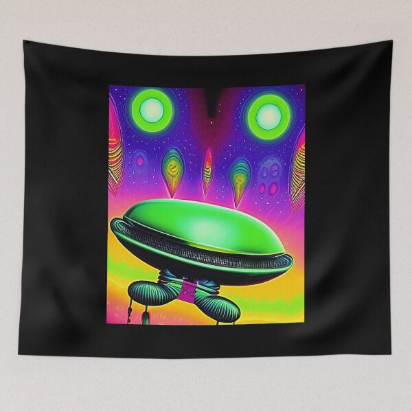 Item preview, Funny alien art. Colorful surreal alien designed and sold by Neo-Expression.