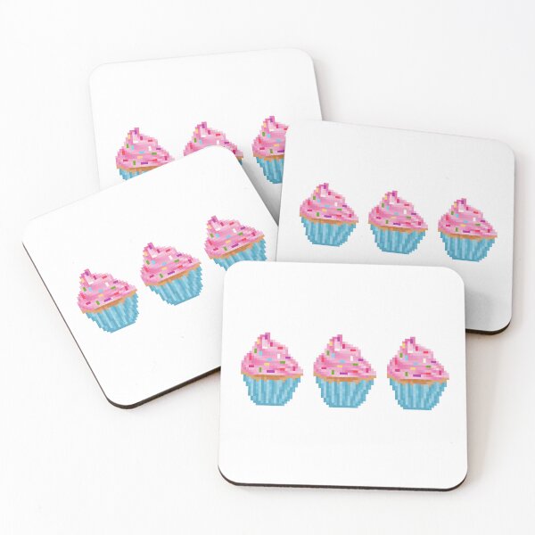 Item preview, Retro Pixel Sprinkles Frosted Cupcakes designed and sold by 8BitTrip.