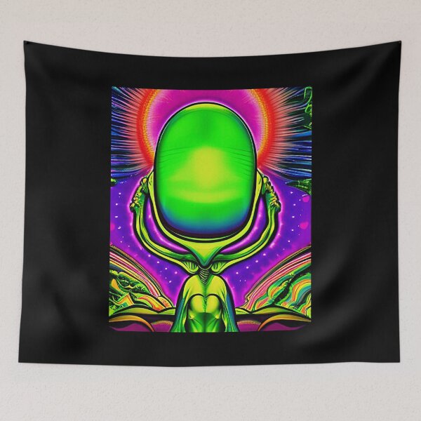 Item preview, Funny alien art. Colorful surreal alien designed and sold by Neo-Expression.