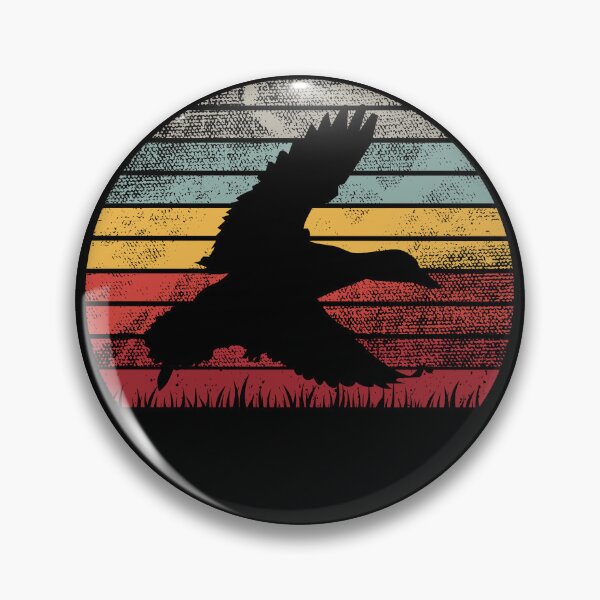Item preview, Vintage Retro sunset style Duck hunting for Duckaholic 80s designed and sold by Cherry-Lemontie.