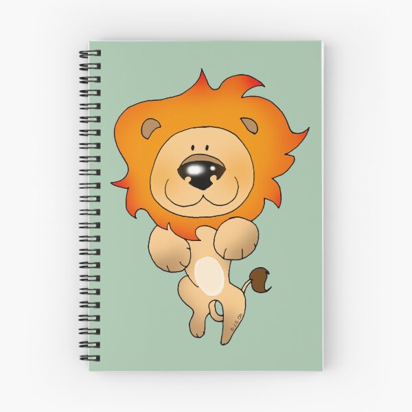 Item preview, pouncing lion cartoon designed and sold by CuteCartoon.